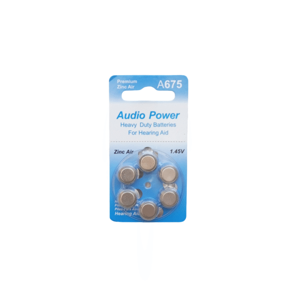 Audio Power Hearing Aid Battery A-675