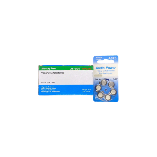 Audio Power Hearing Aid Battery A-675