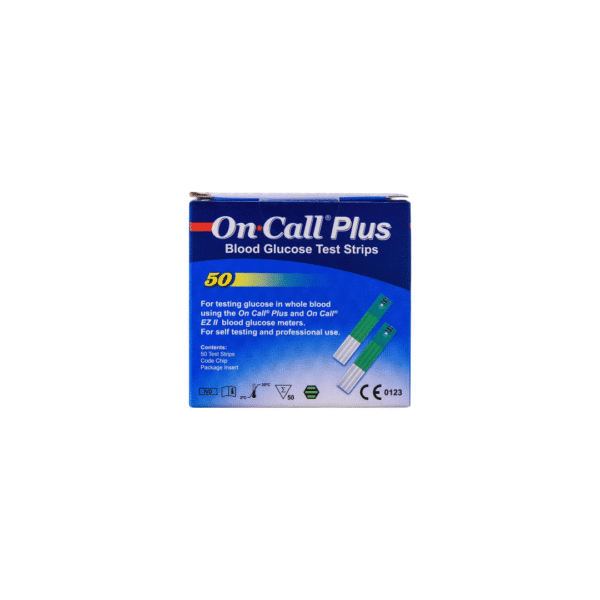 On Call Plus Glucose Test Strips – 50 Pack